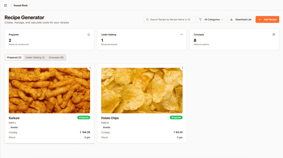 Pick Your Recipe, Match Your Order
